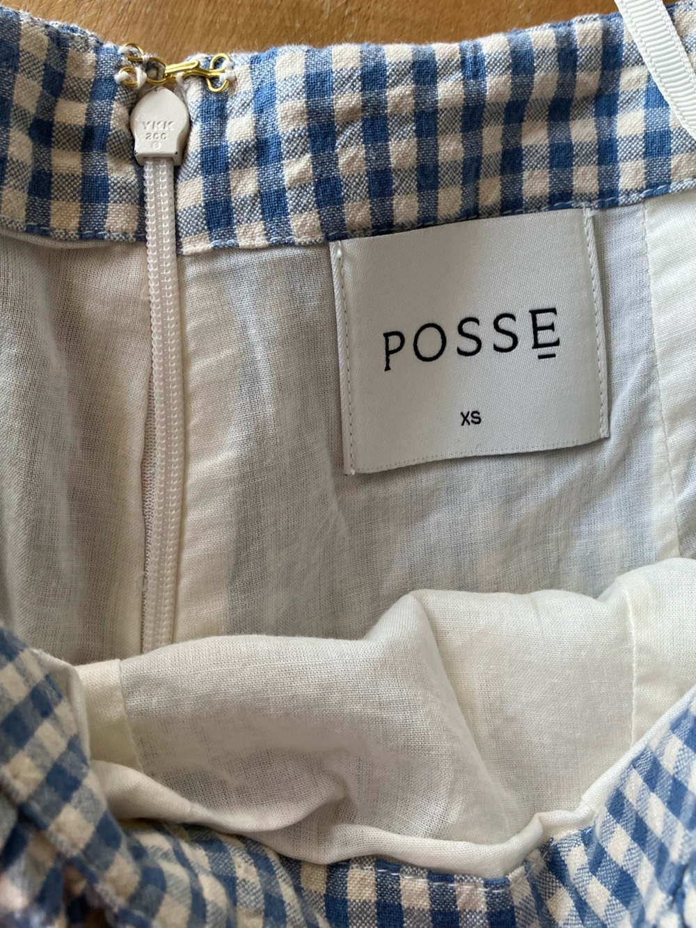 Posse (XS) Blue and White Gingham  Shorts - Picture 5 of 7